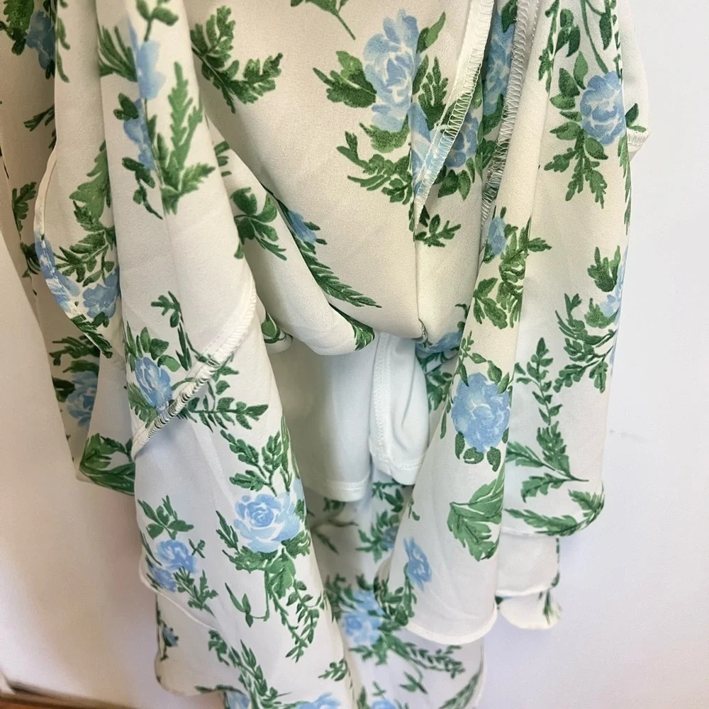 DISNEY PRINCESS RUFFLE MIDI RACER BACK FLORAL DRESS SIZE SMALL - Picture 11 of 11